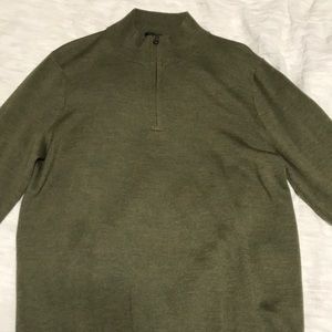 J. Crew. Quarter zip sweater.